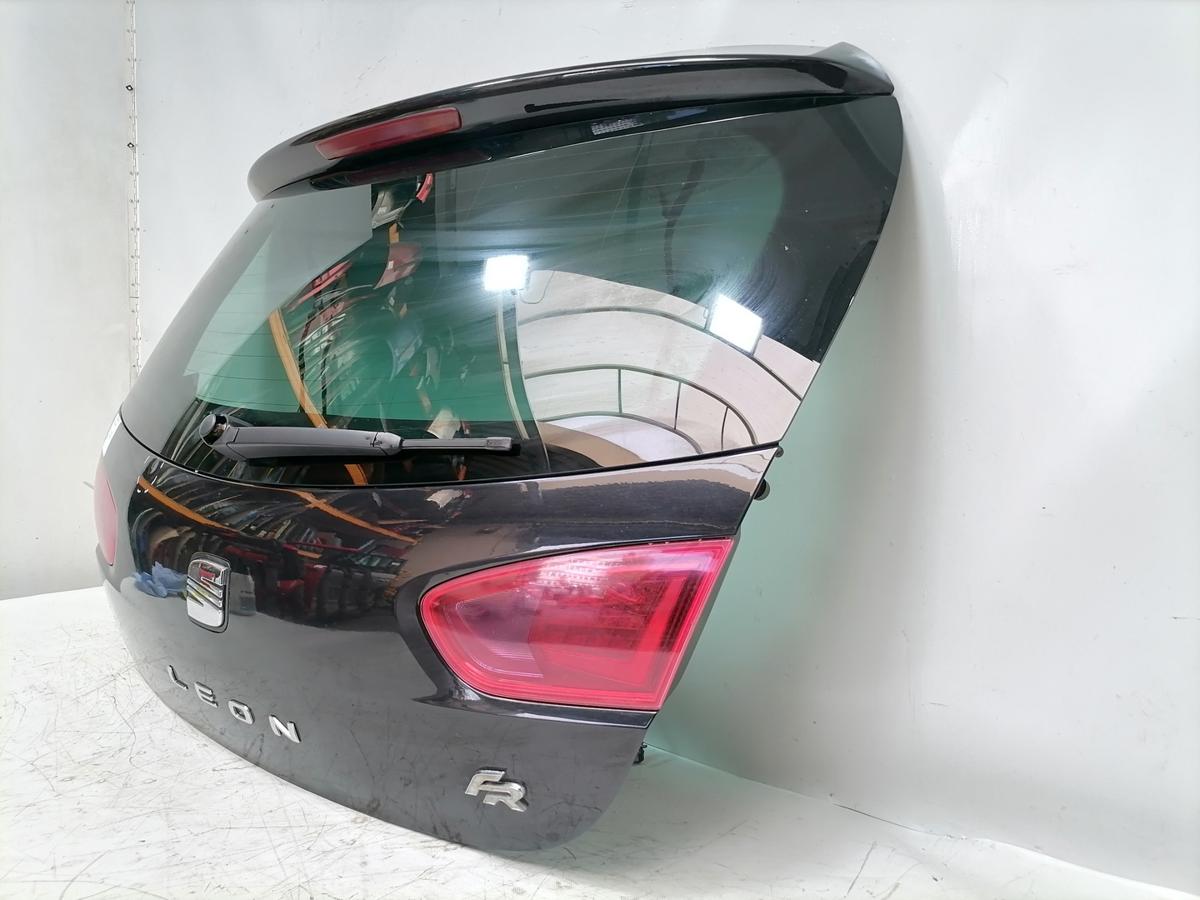 Seat Leon 1P original Heckklappe mit Heckscheibe LZ9Y Phantomschwarz Bj.2012